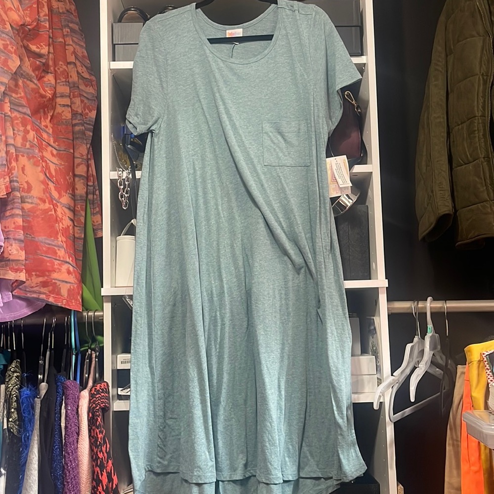 Blue Carly Lularoe Dress NWT